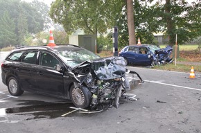 POL-STD: 35-jähriger Autofahrer bei Unfall auf der Bundesstraße 74 ums Leben gekommen - 30-Jähriger Fahrer schwer verletzt