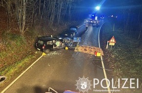 Polizeiinspektion Zweibrücken: POL-PIZW: Frontalzusammenstoß auf der Bundesstraße