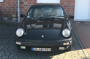 Polizeiinspektion Göttingen: POL-GÖ: (457/2022) Baujahr 1978: Schwarzer Porsche 911 Targa aus Garage in der Stresemannstraße gestohlen