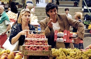 SAT.1: Annette Frier, Pasquale Aleardi, Jan Sosniok für Sat.1 in Genua: Sie drehen den GROSSEN SAT.1-FILM "Erdbeereis mit Liebe" (AT)