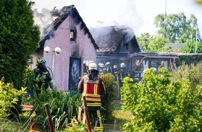 Feuerwehr Bochum: FW-BO: Gartenlaubenbrand in Bochum Gerthe