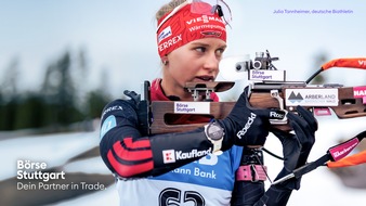 Börse Stuttgart: Biathletin Julia Tannheimer wird neues Testimonial der Börse Stuttgart
