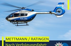 Polizei Mettmann: POL-ME: Mit dem Auto vor der Polizei gefl&uuml;chtet: Duo gefasst - 2604115