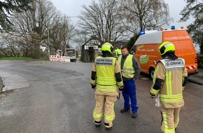 Feuerwehr Stolberg: FW-Stolberg: Gasaustritt an Transportleitung