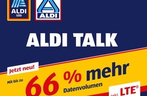 ALDI: Günstiger Preis, mehr Surfen: ALDI TALK erhöht das Datenvolumen
