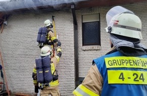 Feuerwehr Bremerhaven: FW Bremerhaven: Garage in Vollbrand