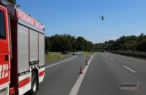 Feuerwehr Iserlohn: FW-MK: Notfall auf der Autobahn 46