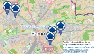 Polizeipräsidium Hamm: POL-HAM: Wohnungseinbruchs-Radar für die Woche vom 18. bis zum 24. Februar 2019