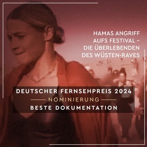 NOMINIERUNG FÜR DEN DEUTSCHEN FERNSEHPREIS DER BEETZ BROTHERS-DOKU „HAMAS-ANGRIFF AUFS FESTIVAL"