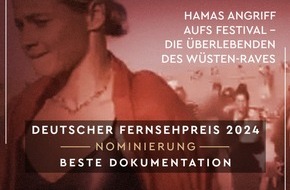 beetz brothers film production: NOMINIERUNG FÜR DEN DEUTSCHEN FERNSEHPREIS DER BEETZ BROTHERS-DOKU „HAMAS-ANGRIFF AUFS FESTIVAL"