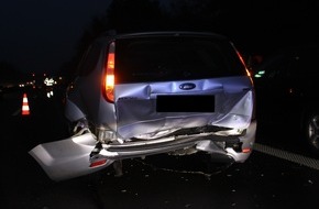 Polizeidirektion Kaiserslautern: POL-PDKL: A62/Landstuhl, Vier Leichtverletzte bei Auffahrunfall