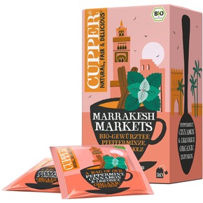 Presseinfo: Die neuen Ländertees von Cupper Teas – Marrakesh Markets, Brazilian Sunset &amp; South African Adventure