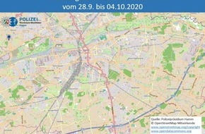 Polizeipräsidium Hamm: POL-HAM: Wohnungseinbruchsradar für die Woche vom 28.08 - 04.10.2020