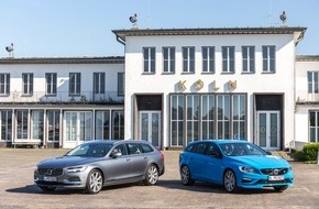 Volvo Cars: Mit neuer Doppelspitze in den Herbst: Volvo V90 und Volvo V60 Polestar bilden ein Duo der Gegensätze