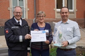 Polizeiinspektion Göttingen: POL-GÖ: (504/2022) Hilfe für den letzten Weg - Polizeiinspektion Göttingen überreicht Spendenscheck an das Göttinger Hospiz an der Lutter