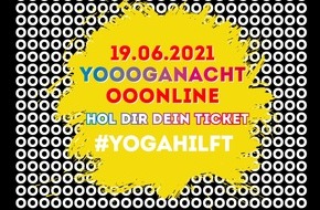 Yoga für alle e.V.: Das größte OOOM des Sommers - YOOOGANACHT OOONLINE - 19.6.2021