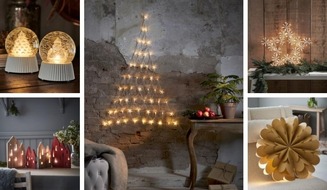 Lampenwelt GmbH: Festliches Lichtflair zu Weihnachten - Lampenwelt.de präsentiert Dekolicht passend zu allen Stilrichtungen