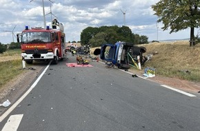 Polizeidirektion Wittlich: POL-PDWIL: Schwerer Verkehrsunfall - 5 Verletzte, darunter 2 Kinder -FOLGEMELDUNG-