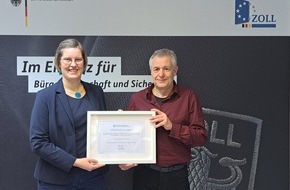 Hauptzollamt Saarbrücken: HZA-SB: ZOLL verleiht Zertifikate zum Weltzolltag; "Zoll erfüllt sein Engagement für Effizienz, Sicherheit und Wohlstand"