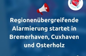 Feuerwehr Bremerhaven: FW Bremerhaven: Pressemitteilung zum Start "Regionenübergreifende Alarmierung des Systems "Mobile Retter"