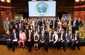 GREEN BRANDS Organisation: Hubert von Goisern und 46 Marken in Wien als "GREEN BRANDS Austria" ausgezeichnet / Laudatio des österreichischen Vizekanzlers Werner Kogler für Hubert von Goisern