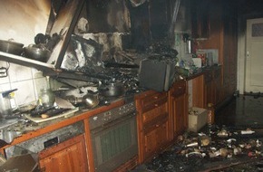 Polizeiinspektion Nienburg / Schaumburg: POL-NI: Lichtbilder zur Meldung "Hausfrau wird Opfer eines Kuechenbrandes" - Bilder im Download -