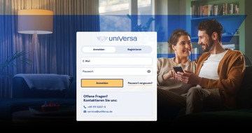 uniVersa Versicherungen: Kundenportal der uniVersa glänzt im neuen Design