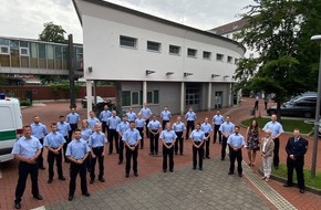 Polizeipräsidium Hamm: POL-HAM: Polizeianwärter/-innen begrüßt - Praktikum beginnt