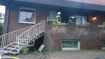 Feuerwehr Recklinghausen: FW-RE: Brand eines leerstehenden Einfamilienhauses