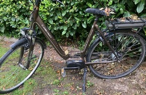 Polizei Steinfurt: POL-ST: Rheine, Eigentümer gesucht, Pedelec sichergestellt