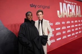 Sky Deutschland: Action in Berlin: Deutschlandpremiere der Sky Original Serie "The Day of the Jackal" mit Eddie Redmayne und Lashana Lynch