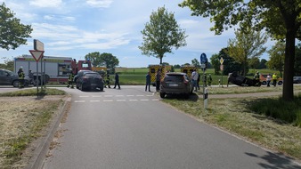 Polizeiinspektion Stade: POL-STD: Mercedes in Buxtehude entwendet, Vorfahrt missachtet und Auto auf dem Dach gelandet
