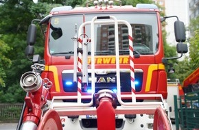Feuerwehr Dresden: FW Dresden: Brand in einem Übergangswohnheim