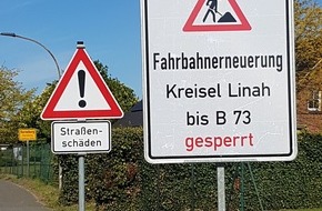 Polizeiinspektion Stade: POL-STD: L 123: Erneuerung der Fahrbahn zwischen Horneburg und Issendorf Arbeiten beginnen am 11. Mai unter Vollsperrung - Umleitung ist ausgeschildert