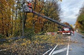 Feuerwehr Sprockhövel: FW-EN: Baum drohte auf Straße zu kippen