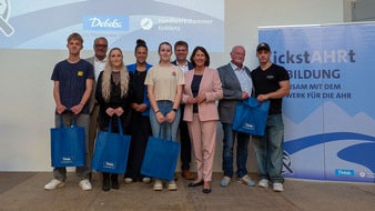 Debeka Versicherungsgruppe: Debeka und Handwerkskammer Koblenz stärken Handwerksnachwuchs im Ahrtal