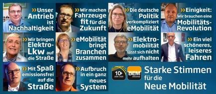 Bundesverband eMobilität e.V.: Presseinformation: Wachstumspläne, Technologiesprünge und Wirtschaftsbewusstsein - BEM-Kampagne berichtet von der realen Mobilitätswende