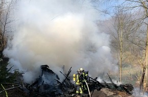 Kreispolizeibehörde Märkischer Kreis: POL-MK: Gartenhaus abgebrannt