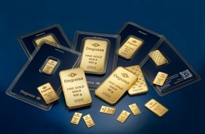 Degussa Holding AG: Degussa presenta lingotes de oro en un nuevo formato