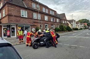 Polizeidirektion Neum&uuml;nster: POL-NMS: 20260916-1-PDNMS-Verkehrsunfall zwischen zwei Quads in Neum&uuml;nster