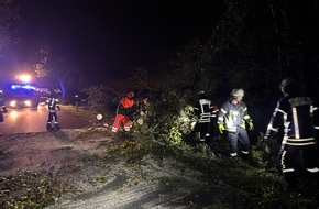 Feuerwehr Schermbeck: FW-Schermbeck: Einsätze Sturmschäden