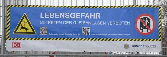 Bundespolizeidirektion Sankt Augustin: BPOL NRW: Unterschätzte Lebensgefahr: Gleisüberschreitungen - Einladung zum Präventionstermin der Bundespolizei am Bahnhof Köln-Süd