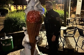 Polizeidirektion Landau: POL-PDLD: &Uuml;berdimensionale Eiswaffel nach Diebstahl wieder aufgetaucht (Nachtragsmeldung)