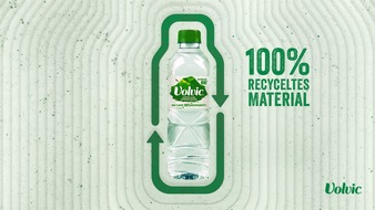 Danone DACH: Weltrecyclingtag: Volvic spart über 7.000 Tonnen Plastik ein