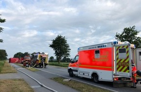 Kreisfeuerwehrverband Dithmarschen: FW-HEI: Feuer in Brunsbüttel - Löschwasserversorgung stellt Feuerwehr vor Problem