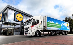 Lidl: Für mehr emissionsarme Mobilität: Lidl weitet Test mit LNG-LKW aus (FOTO)