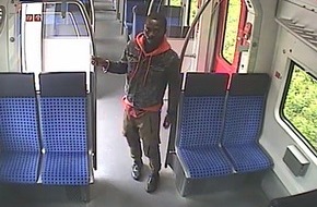 Polizeipräsidium Ludwigsburg: POL-LB: Nach Sexualdelikt in der S-Bahn-Linie 4 in Marbach am Neckar: Polizei veröffentlicht Fotos des Tatverdächtigen