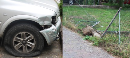Polizeidirektion Kaiserslautern: POL-PDKL: Katze nicht angeschnallt - Auto muss nach Unfall abgeschleppt werden