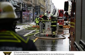 Feuerwehr M&uuml;nchen: FW-M: Gro&szlig;einsatz von Feuerwehr und Rettungsdienst bei Wohnungsbrand (Ludwigsvorstadt)