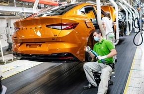 Skoda Auto Deutschland GmbH: Serienproduktion des ENYAQ COUPÉ iV im ŠKODA AUTO Stammwerk Mladá Boleslav angelaufen